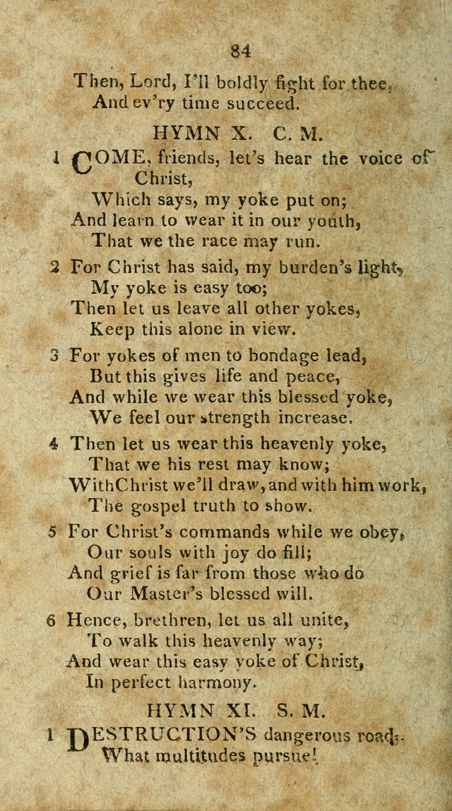 The Discipline of the United Freewill Baptist Church: together with hymns and spiritual songs, for the use of its members page 84