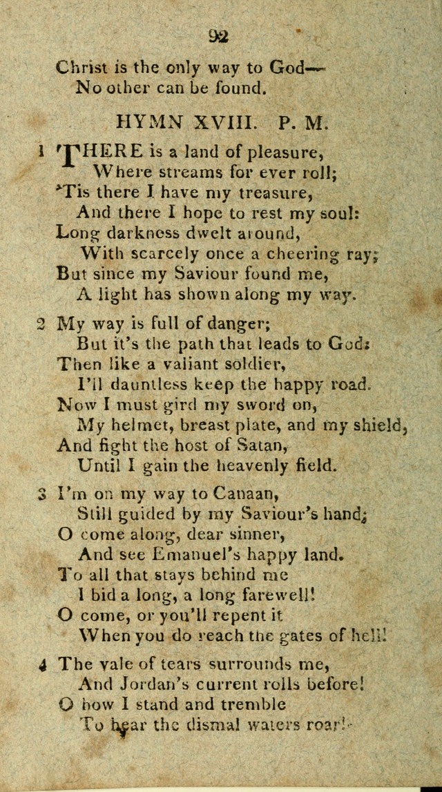 The Discipline of the United Freewill Baptist Church: together with hymns and spiritual songs, for the use of its members page 92