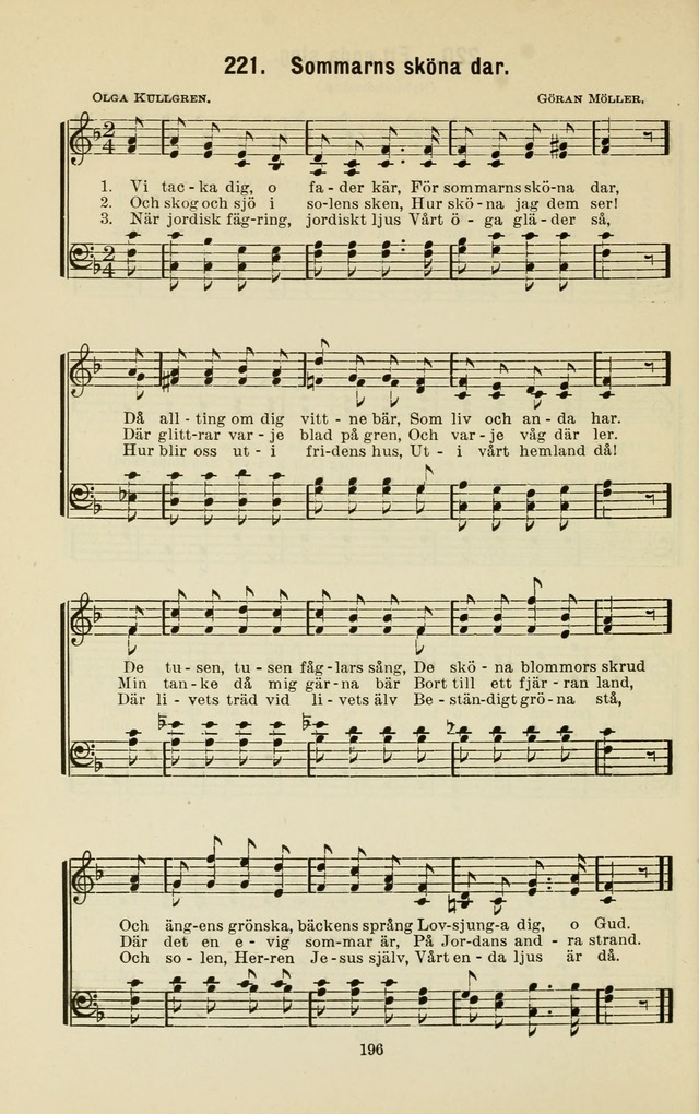 De Ungas Sångbok: utgiven för Söndagsskolan Ungdomsmötet och hemmet page 201