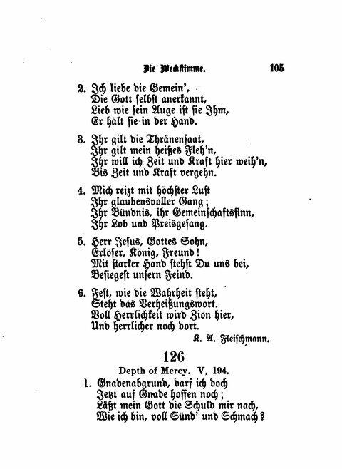 Die Weckstimme: Eine Sammlung geistlicher Lieder für jugendliche Sänger (8th ed.) page 103