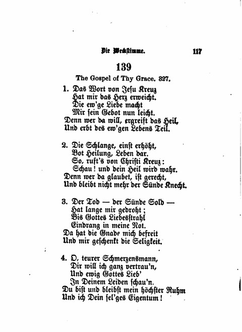 Die Weckstimme: Eine Sammlung geistlicher Lieder für jugendliche Sänger (8th ed.) page 115