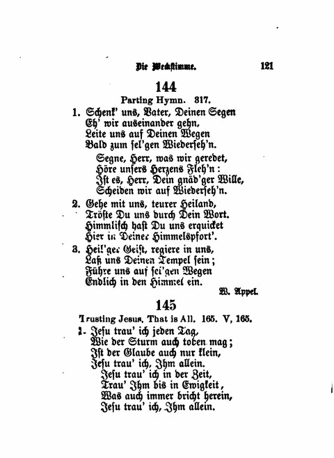 Die Weckstimme: Eine Sammlung geistlicher Lieder für jugendliche Sänger (8th ed.) page 119