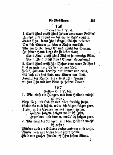 Die Weckstimme: Eine Sammlung geistlicher Lieder für jugendliche Sänger (8th ed.) page 127