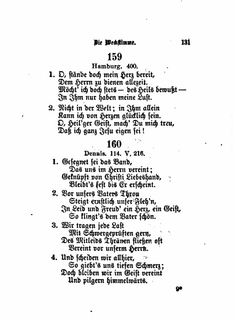 Die Weckstimme: Eine Sammlung geistlicher Lieder für jugendliche Sänger (8th ed.) page 129