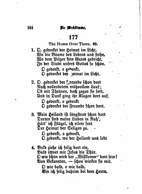 Die Weckstimme: Eine Sammlung geistlicher Lieder für jugendliche Sänger (8th ed.) page 142