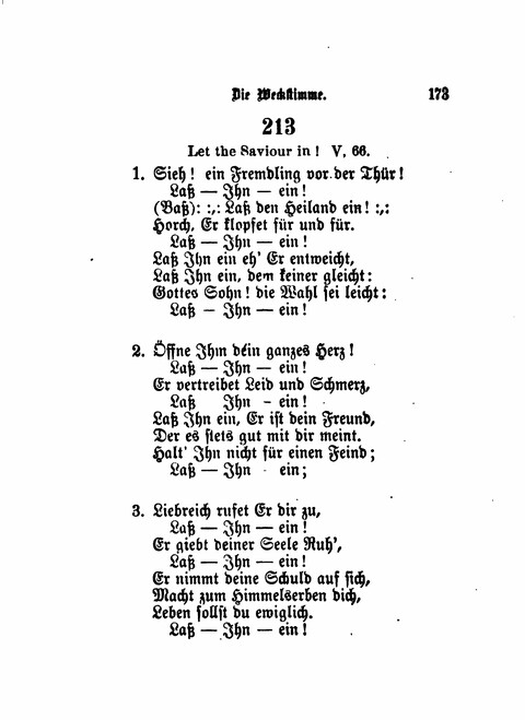 Die Weckstimme: Eine Sammlung geistlicher Lieder für jugendliche Sänger (8th ed.) page 171