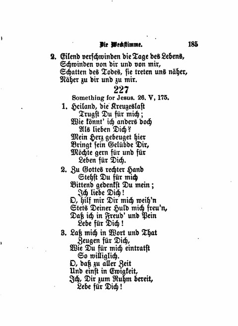 Die Weckstimme: Eine Sammlung geistlicher Lieder für jugendliche Sänger (8th ed.) page 183