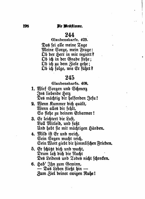 Die Weckstimme: Eine Sammlung geistlicher Lieder für jugendliche Sänger (8th ed.) page 196