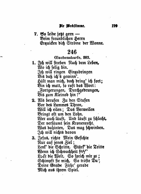 Die Weckstimme: Eine Sammlung geistlicher Lieder für jugendliche Sänger (8th ed.) page 197