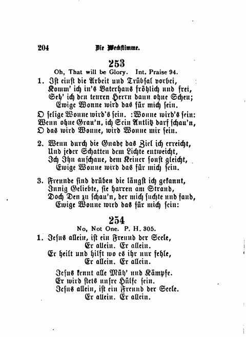 Die Weckstimme: Eine Sammlung geistlicher Lieder für jugendliche Sänger (8th ed.) page 202