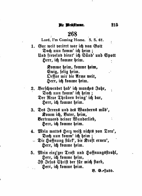 Die Weckstimme: Eine Sammlung geistlicher Lieder für jugendliche Sänger (8th ed.) page 213