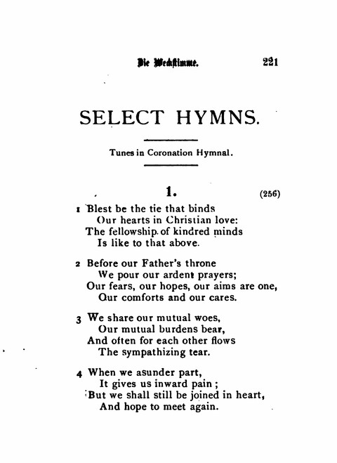 Die Weckstimme: Eine Sammlung geistlicher Lieder für jugendliche Sänger (8th ed.) page 219