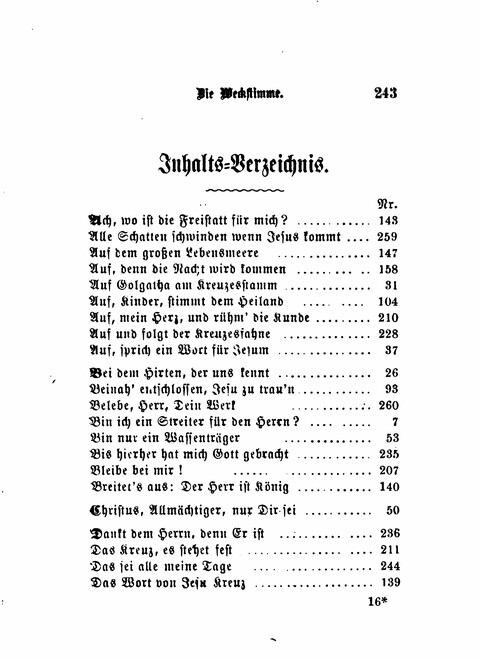 Die Weckstimme: Eine Sammlung geistlicher Lieder für jugendliche Sänger (8th ed.) page 241