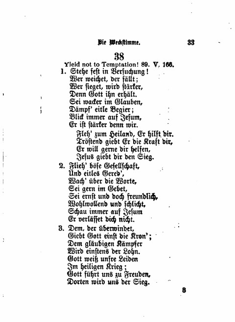 Die Weckstimme: Eine Sammlung geistlicher Lieder für jugendliche Sänger (8th ed.) page 31