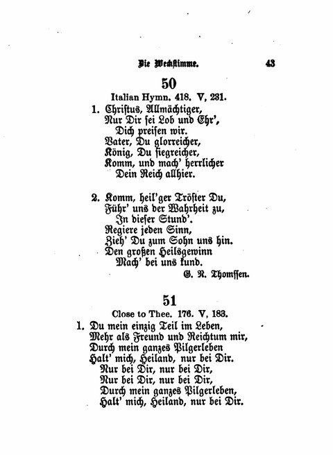 Die Weckstimme: Eine Sammlung geistlicher Lieder für jugendliche Sänger (8th ed.) page 41