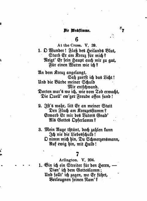 Die Weckstimme: Eine Sammlung geistlicher Lieder für jugendliche Sänger (8th ed.) page 5