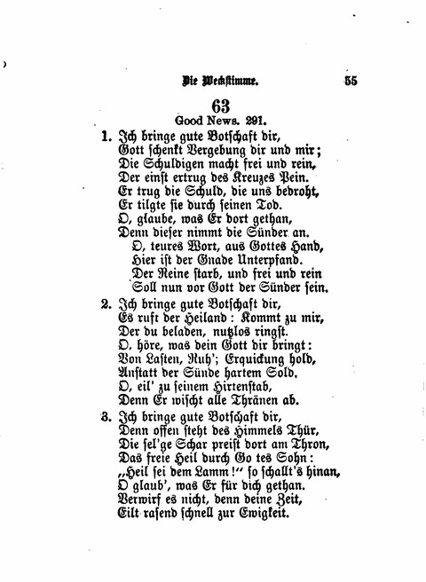 Die Weckstimme: Eine Sammlung geistlicher Lieder für jugendliche Sänger (8th ed.) page 53