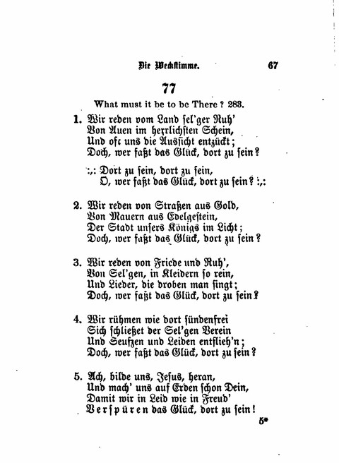 Die Weckstimme: Eine Sammlung geistlicher Lieder für jugendliche Sänger (8th ed.) page 65