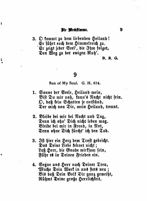 Die Weckstimme: Eine Sammlung geistlicher Lieder für jugendliche Sänger (8th ed.) page 7