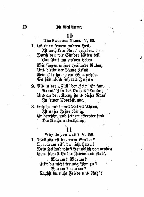 Die Weckstimme: Eine Sammlung geistlicher Lieder für jugendliche Sänger (8th ed.) page 8