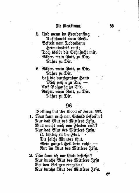 Die Weckstimme: Eine Sammlung geistlicher Lieder für jugendliche Sänger (8th ed.) page 81