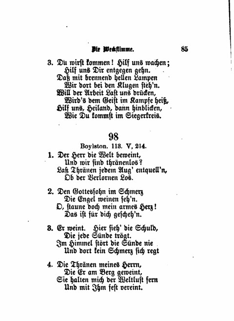 Die Weckstimme: Eine Sammlung geistlicher Lieder für jugendliche Sänger (8th ed.) page 83