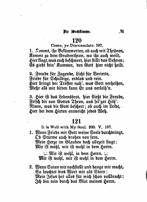 Die Weckstimme: Eine Sammlung geistlicher Lieder für jugendliche Sänger (8th ed.) page 99