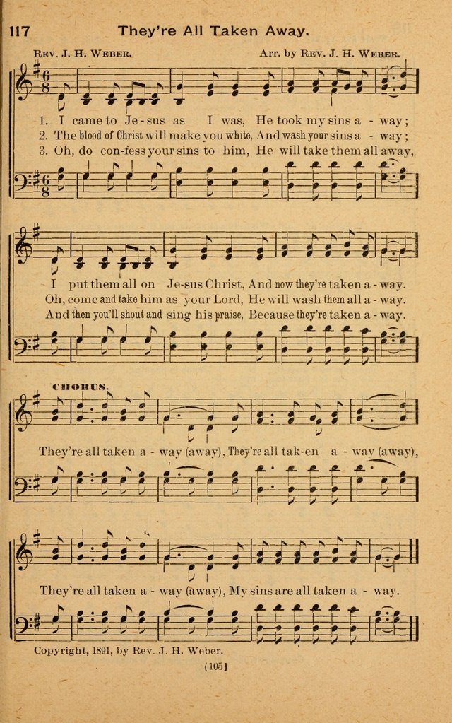 The Evangelist No. 3: for revival, praise and prayer meetings or Sunday schools  (Music edition) page 105