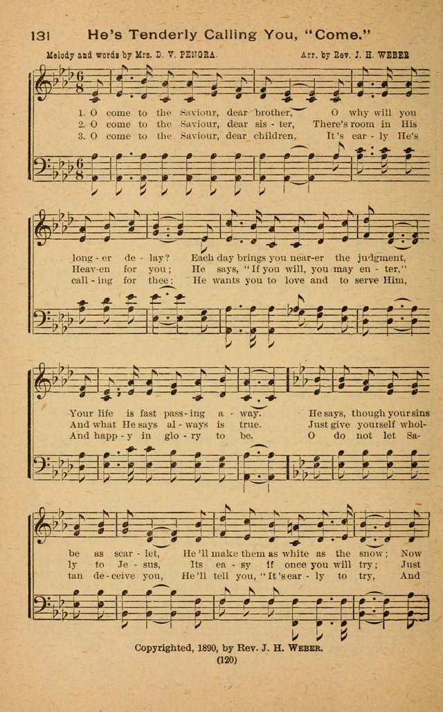 The Evangelist No. 3: for revival, praise and prayer meetings or Sunday schools  (Music edition) page 120