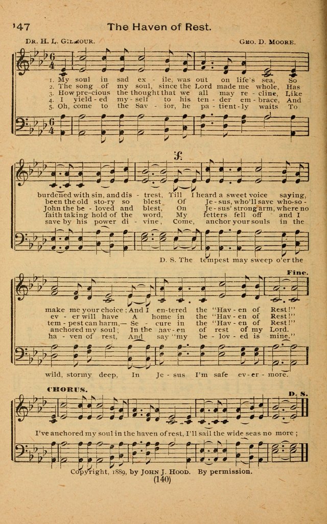 The Evangelist No. 3: for revival, praise and prayer meetings or Sunday schools  (Music edition) page 140