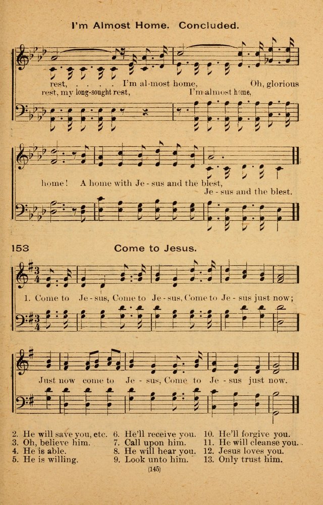 The Evangelist No. 3: for revival, praise and prayer meetings or Sunday schools  (Music edition) page 145