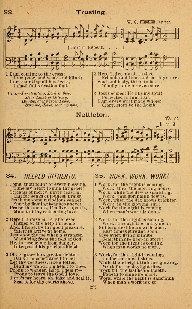 The Evangelist No. 3: for revival, praise and prayer meetings or Sunday schools  (Music edition) page 27