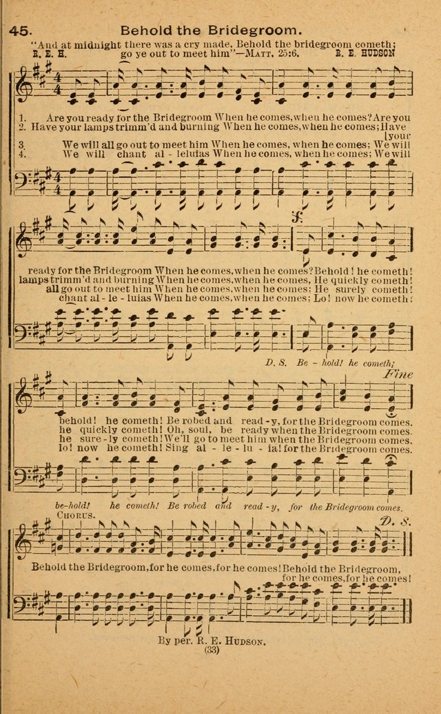 The Evangelist No. 3: for revival, praise and prayer meetings or Sunday schools  (Music edition) page 33