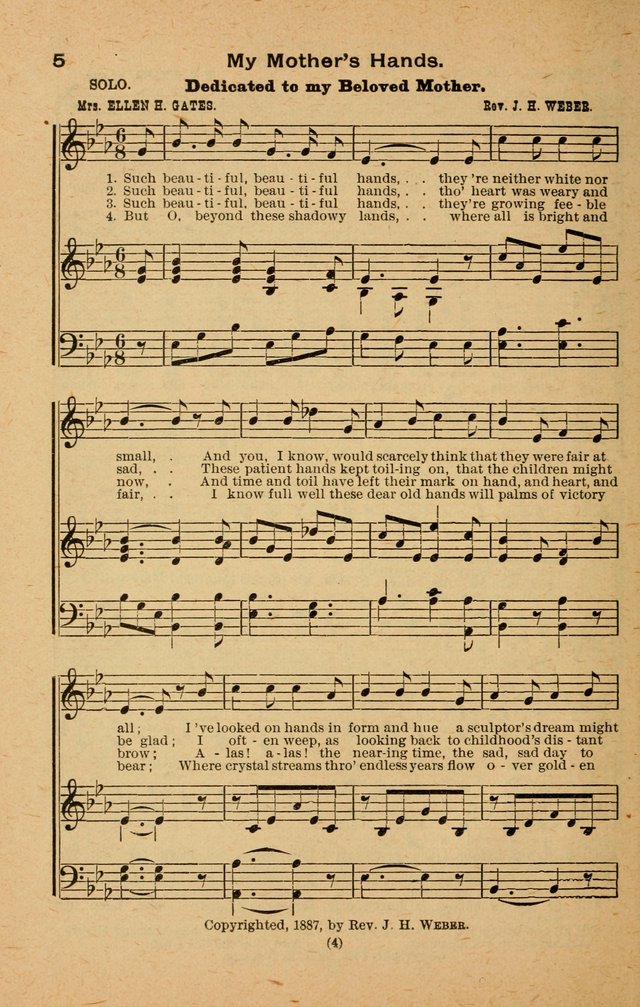 The Evangelist No. 3: for revival, praise and prayer meetings or Sunday schools  (Music edition) page 4