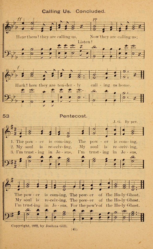 The Evangelist No. 3: for revival, praise and prayer meetings or Sunday schools  (Music edition) page 41