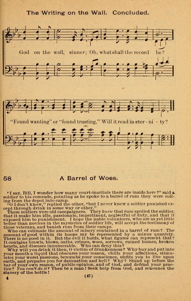 The Evangelist No. 3: for revival, praise and prayer meetings or Sunday schools  (Music edition) page 47