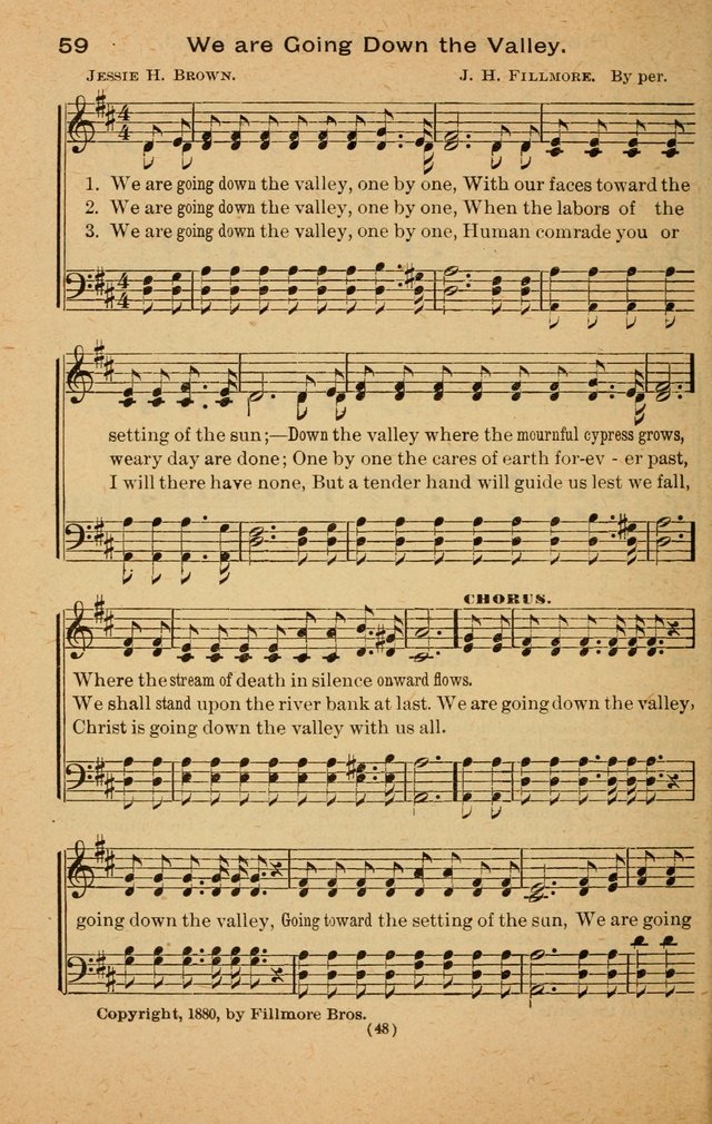 The Evangelist No. 3: for revival, praise and prayer meetings or Sunday schools  (Music edition) page 48