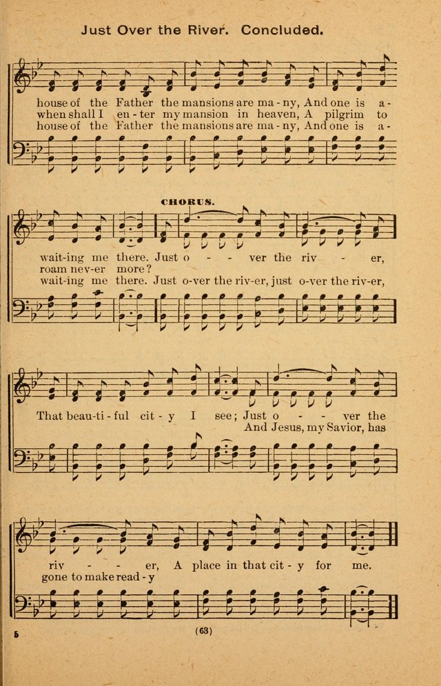 The Evangelist No. 3: for revival, praise and prayer meetings or Sunday schools  (Music edition) page 63