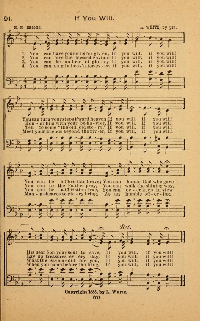 The Evangelist No. 3: for revival, praise and prayer meetings or Sunday schools  (Music edition) page 77