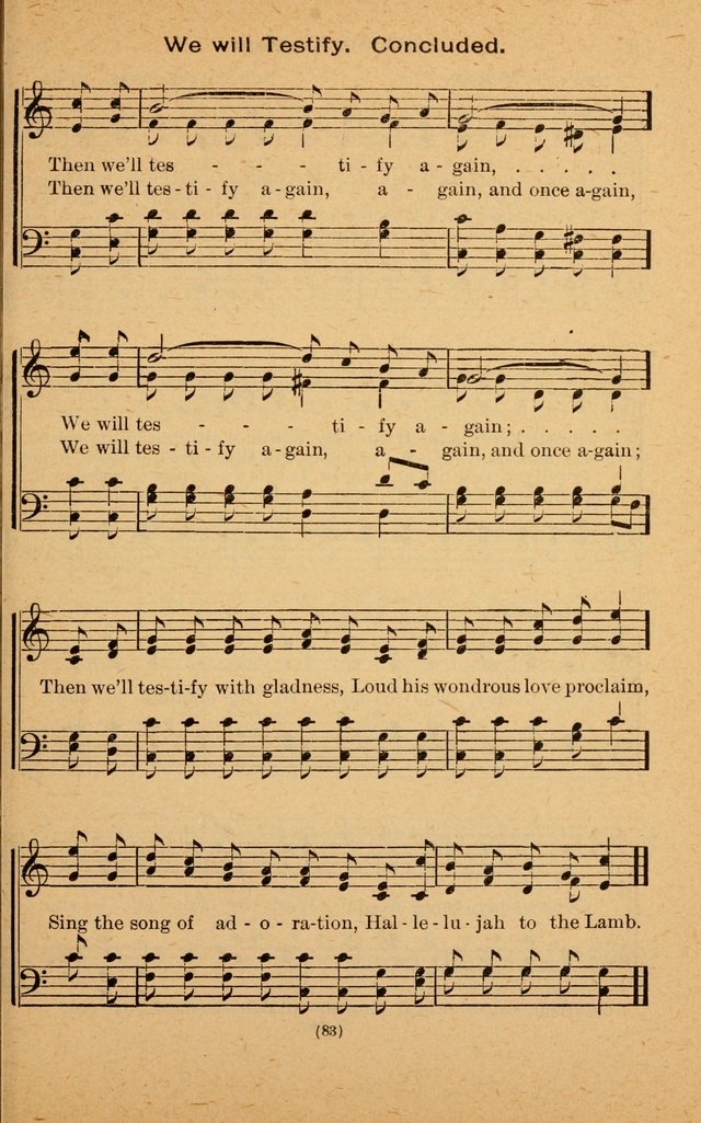 The Evangelist No. 3: for revival, praise and prayer meetings or Sunday schools  (Music edition) page 83