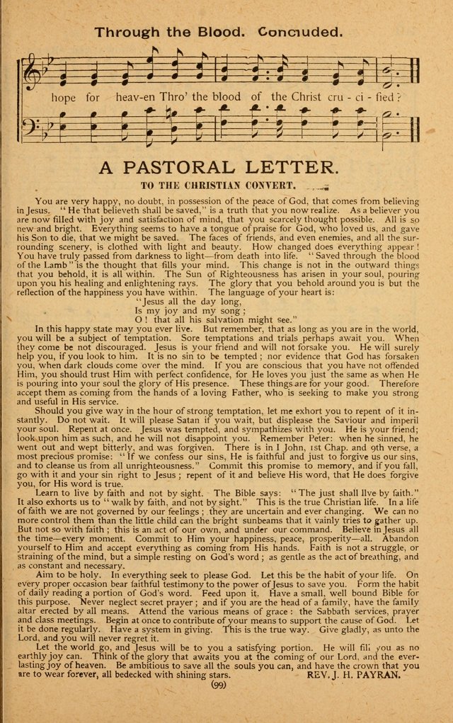 The Evangelist No. 3: for revival, praise and prayer meetings or Sunday schools  (Music edition) page 99