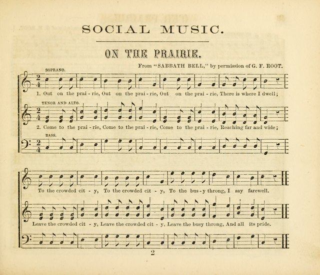 Early Blossoms: a collection of music for Sabbath schools, with rudiments page 17