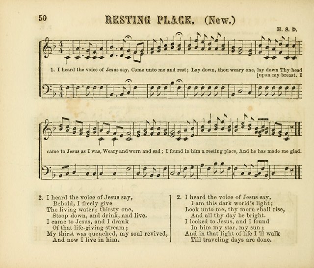 Early Blossoms: a collection of music for Sabbath schools, with rudiments page 50