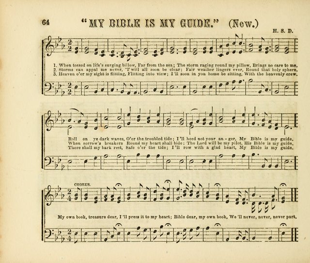 Early Blossoms: a collection of music for Sabbath schools, with rudiments page 64