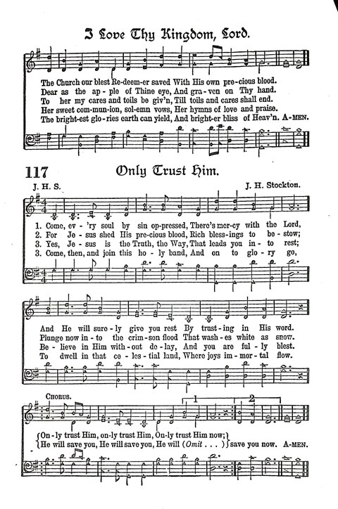 Evangel Bells: comprising the very best gospel songs and standard hymns for revival meetings and all church services page 108