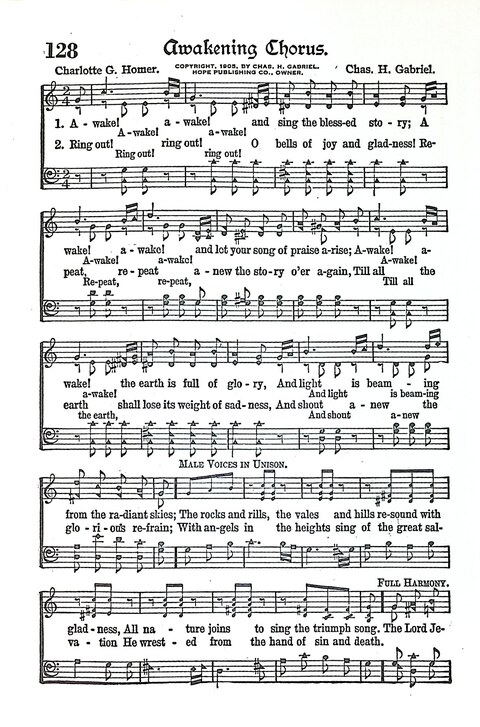 Evangel Bells: comprising the very best gospel songs and standard hymns for revival meetings and all church services page 117