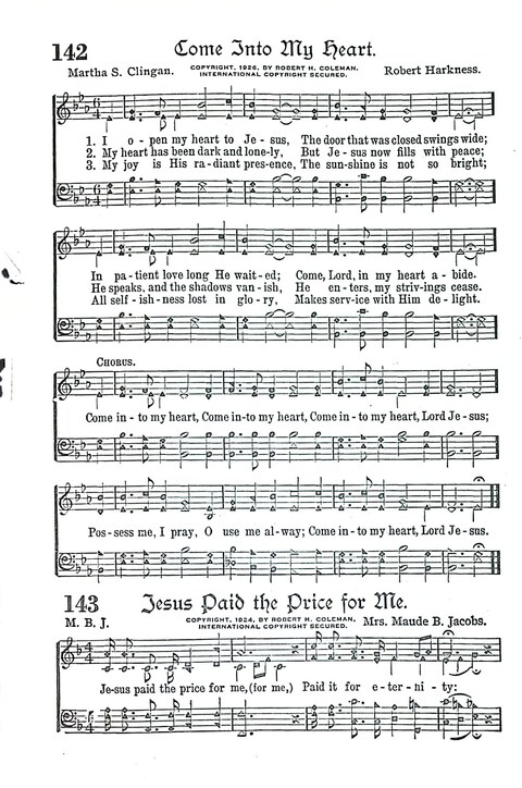 Evangel Bells: comprising the very best gospel songs and standard hymns for revival meetings and all church services page 127