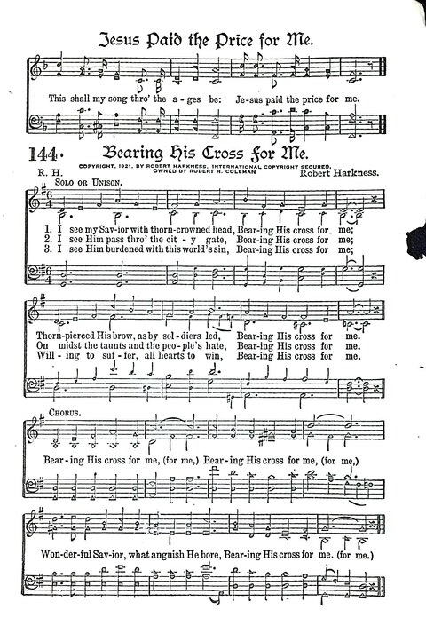 Evangel Bells: comprising the very best gospel songs and standard hymns for revival meetings and all church services page 128