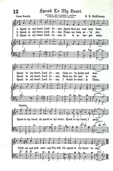 Evangel Bells: comprising the very best gospel songs and standard hymns for revival meetings and all church services page 13