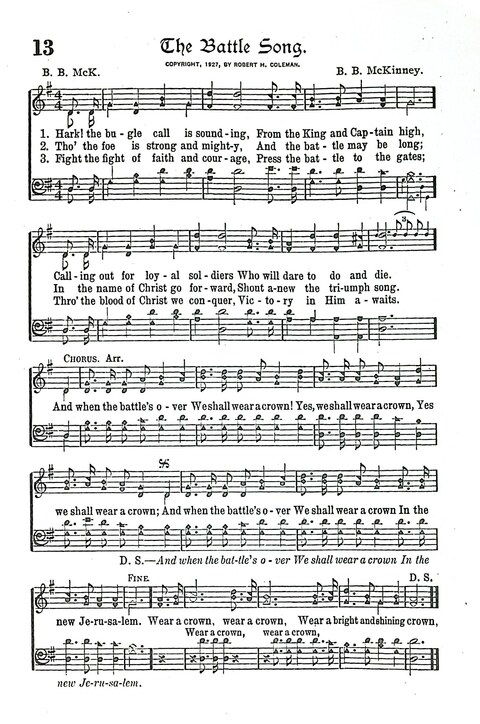 Evangel Bells: comprising the very best gospel songs and standard hymns for revival meetings and all church services page 14